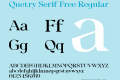 Quetry Serif Free