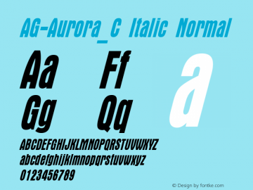 AG-Aurora_C Italic