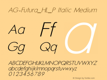 AG-Futura_HL_P Italic