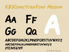 KB3ComicStripFont