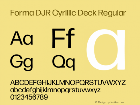 Forma DJR Cyrillic Deck