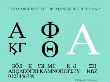 Nooalf Times New Roman Greek