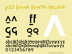 P22 Bayer Fonetik