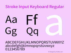 Stroke Input Keyboard