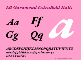 EB Garamond ExtraBold