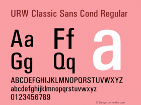 URW Classic Sans Cond