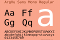 ArgVu Sans Mono