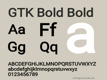 GTK Bold