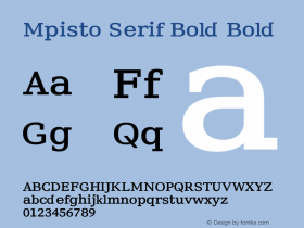 Mpisto Serif Bold