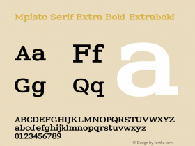 Mpisto Serif Extra Bold