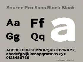 Source Pro Sans Black