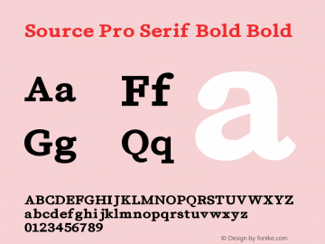 Source Pro Serif Bold