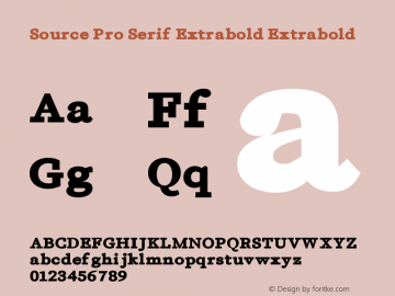 Source Pro Serif Extrabold
