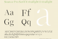 Source Pro Serif Extralight