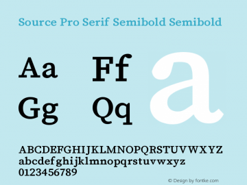 Source Pro Serif Semibold