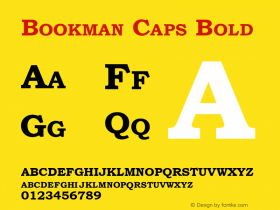 Bookman Caps