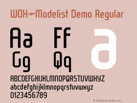 WOX~Modelist Demo
