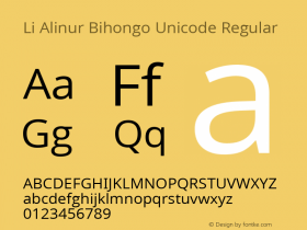 Li Alinur Bihongo Unicode