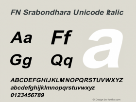 FN ‍Srabondhara Unicode