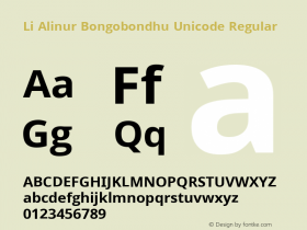 Li Alinur Bongobondhu Unicode