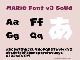 MARIO Font v3