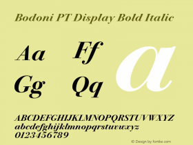 Bodoni PT Display