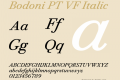 Bodoni PT VF