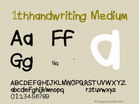 1thhandwriting