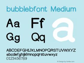 bubblebfont