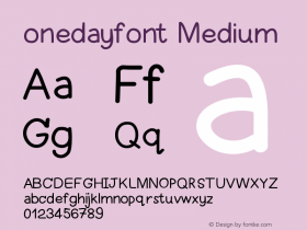 onedayfont