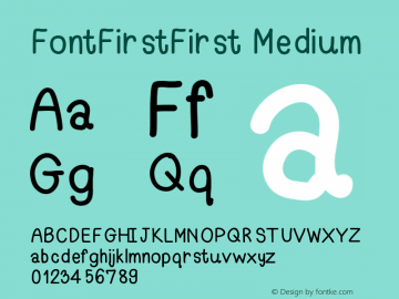 FontFirstFirst