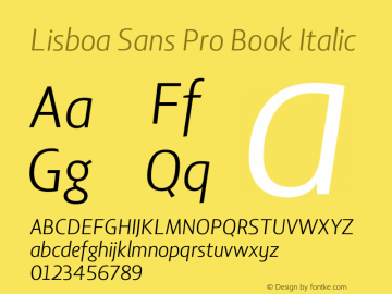 Lisboa Sans Pro Book