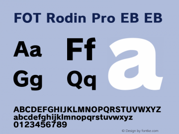 Fot rodin bokutoh-Font Family Search-Fontke.com