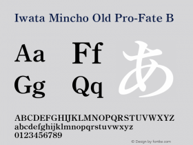 Iwata Mincho Old Pro-Fate