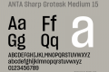 ANTA Sharp Grotesk Medium