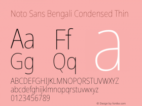 Noto Sans Bengali Condensed