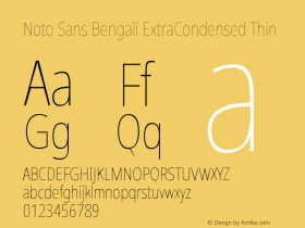 Noto Sans Bengali ExtraCondensed