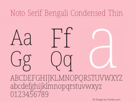 Noto Serif Bengali Condensed