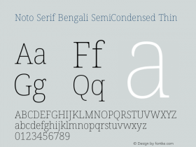 Noto Serif Bengali SemiCondensed