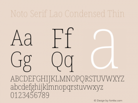 Noto Serif Lao Condensed