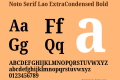 Noto Serif Lao ExtraCondensed