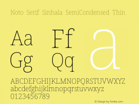 Noto Serif Sinhala SemiCondensed