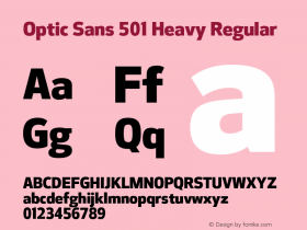 Optic Sans 501 Heavy