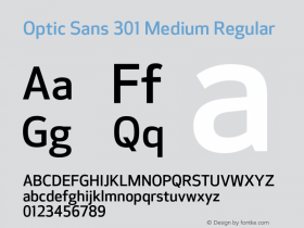 Optic Sans 301 Medium