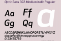 Optic Sans 302 Medium Italic