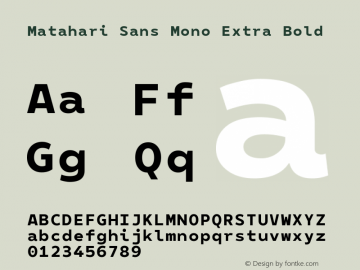 Matahari Sans Mono