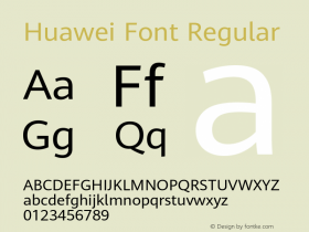 Huawei Font