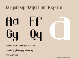 Nurjanbay Uzgul Font