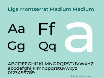 Liga Montserrat Medium