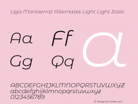 Liga Montserrat Alternates Light